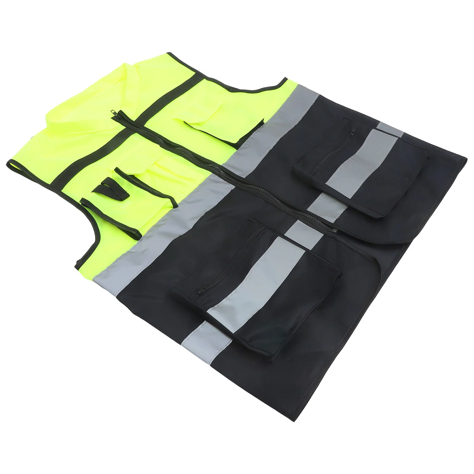 High Visibility Vest for Night Emergency Activities Compression Work Security Reflective Safety Man