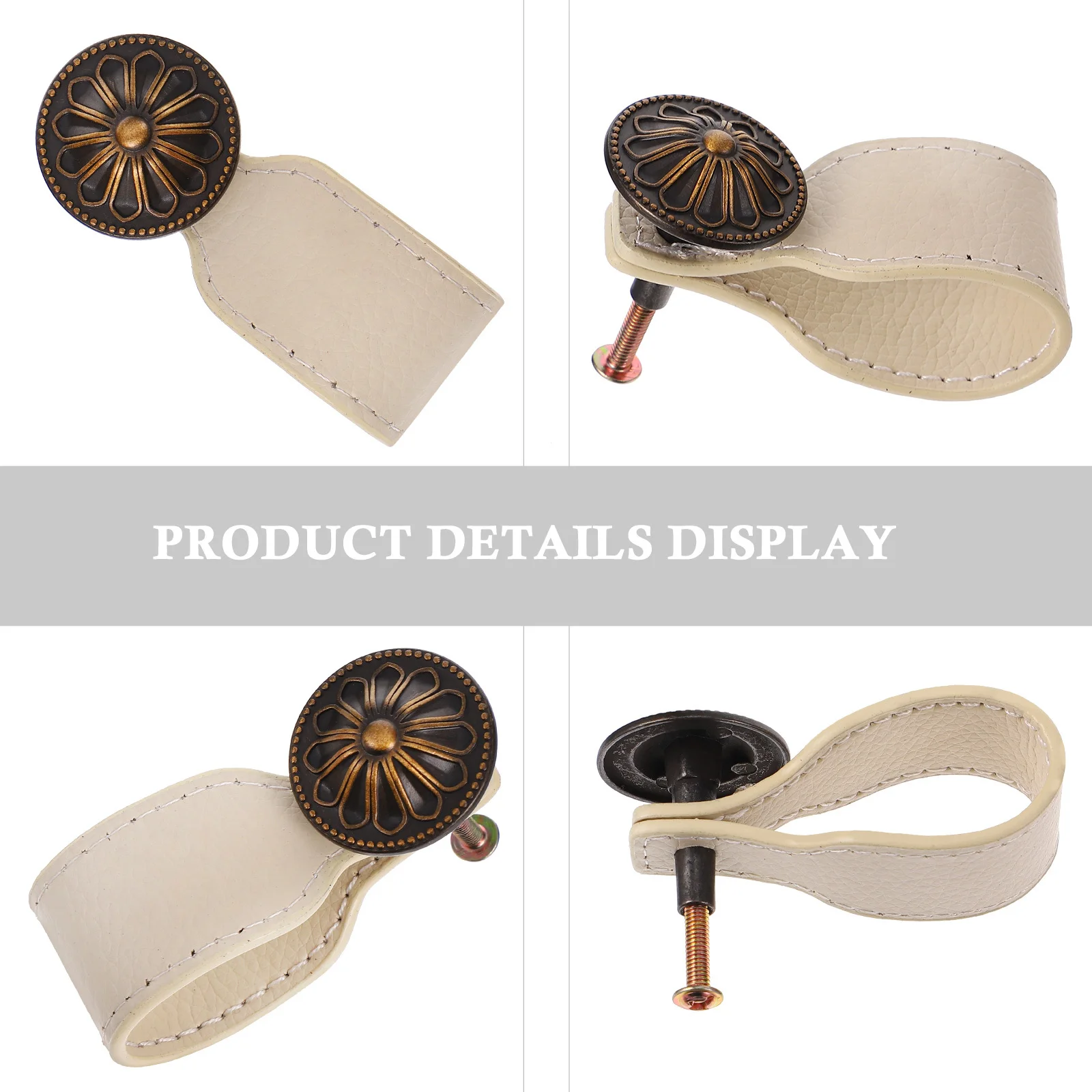 

6Pcs Vintage Cabinet Drawer Handles Durable Wardrobe Knobs for Kitchen Cupboard Dresser Pulls Cabinet Knobs