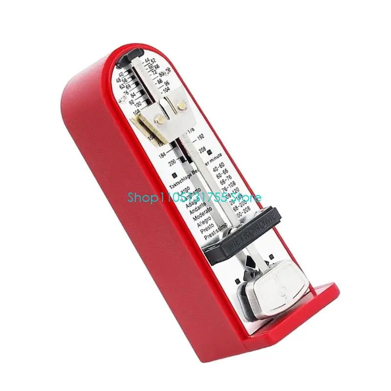 K0EF Compact Mechanical Metronome Musical Timer for Instrument Rhythm Practice, Battery Guide for Lessons, Rehearsal Use and
