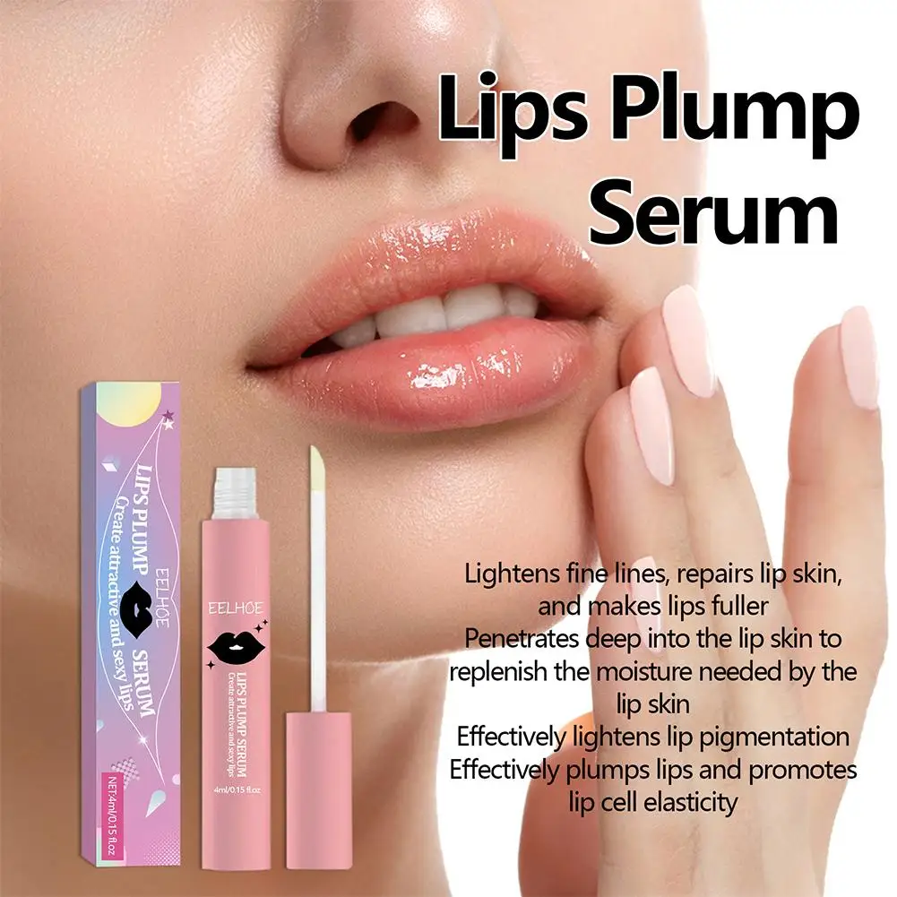 Hidratante Lip Plumping Balm Serum, Anti Cracking Abundante e Tender Lábios, Fade Lines Plump, Lubrican