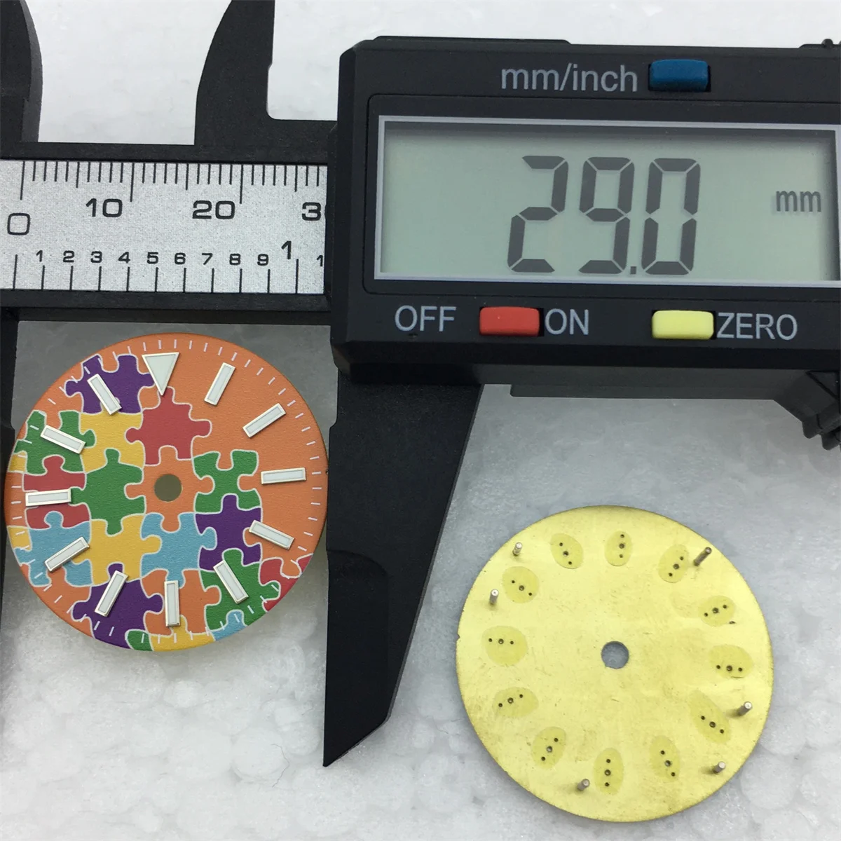 Часы с пузырьками, 29 мм, оранжевый небесно-голубой циферблат, механизм NH35 NH36, запасные части для мужских часов