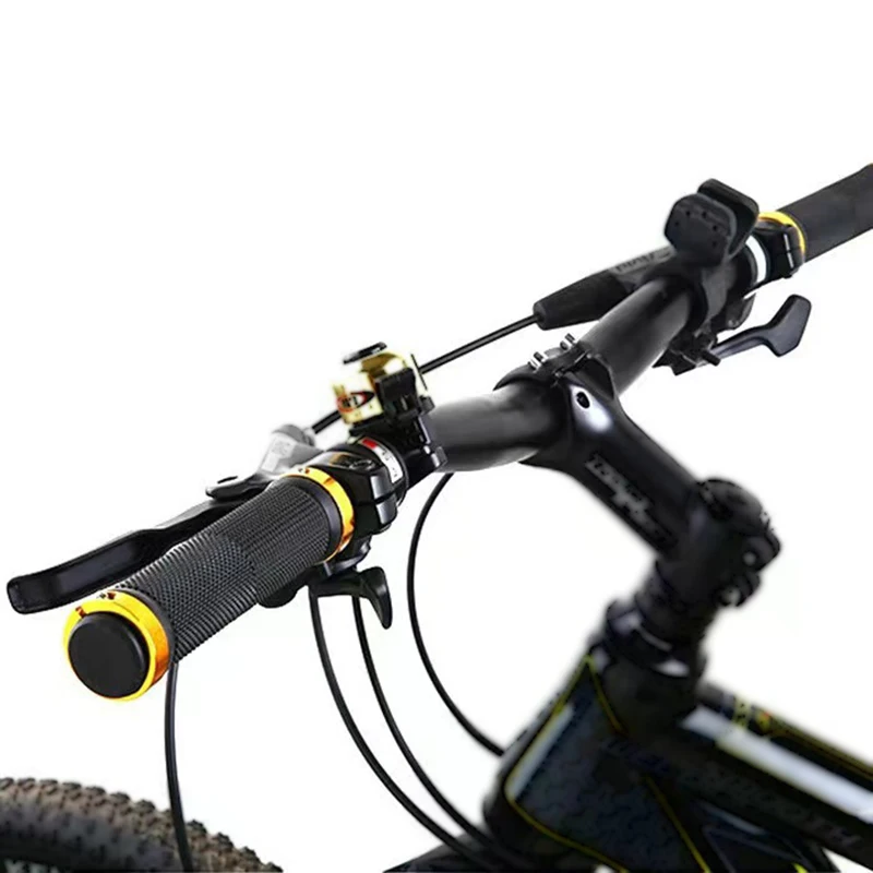 Bicycle Rubber Grips MTB Alloy Lock Bilateral Lock Handlebar Grips Anti Slip Cycling Handlebar Sleeve Bicycle Accessories 1 Pair