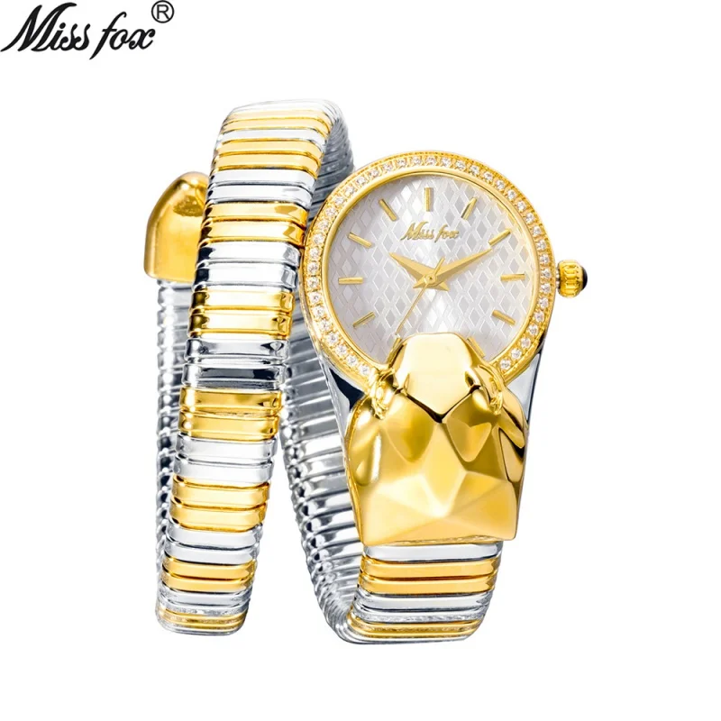 

Official brand of free shipping Top-Selling Product Fashion Trendy Unique Diamond Snake BraceletExquisite women's watch