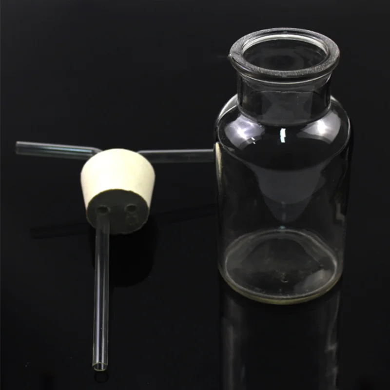 1Set 125ml To 2500ml Transparent Air Collecting Bottle Gas Washing Device Chemical Cleaning Cylinder Labratory Equipment