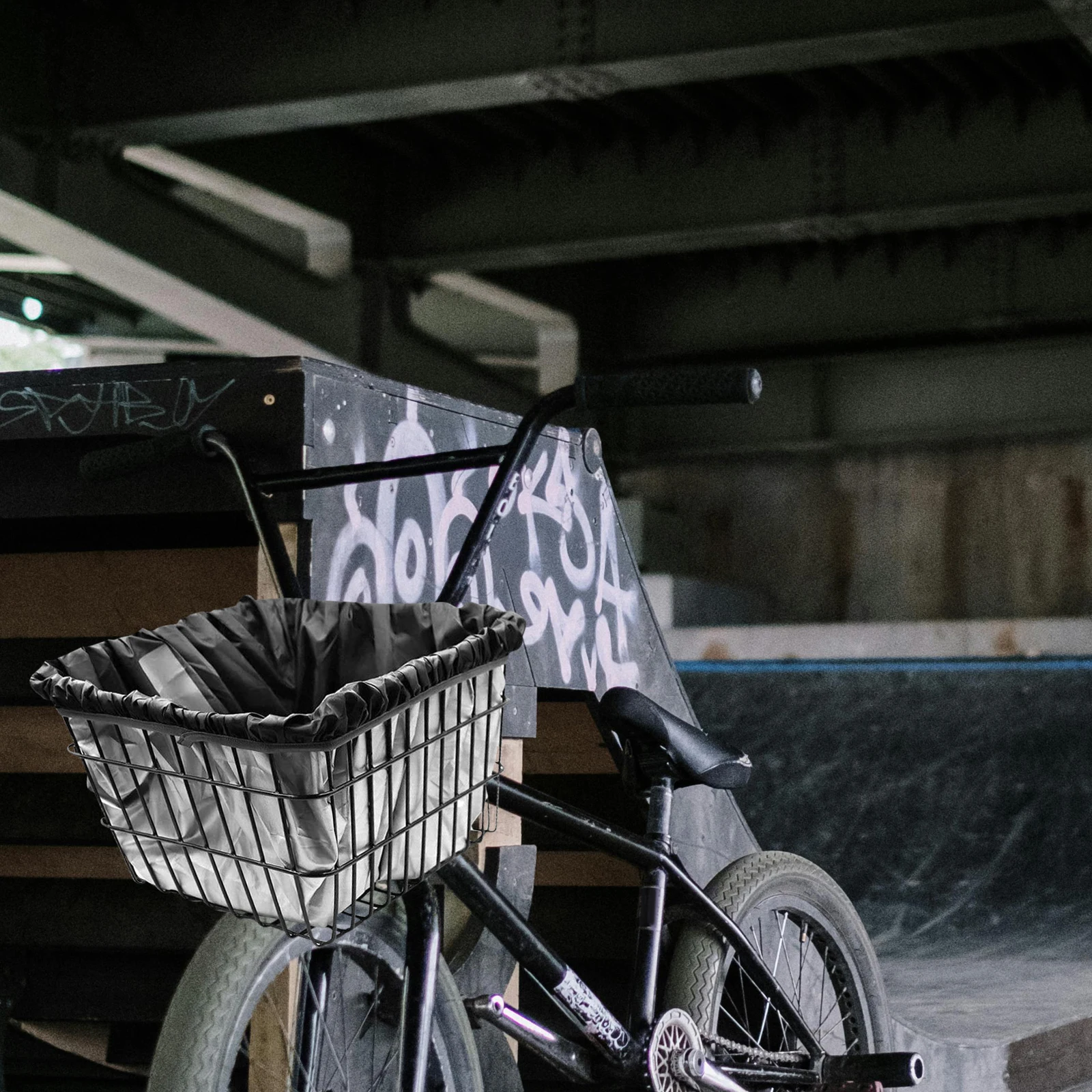 Waterproof Bicycle Basket Rain Cover Oxford Cloth Front Liner Protects from Rain for City Riding Outdoor Shopping Adventures