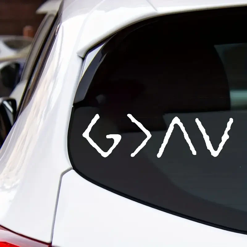 Gott ist größer als Höhen und Tiefen 6,5" Auto-Vinyl-Aufkleber Aufkleber G-Ups und Downs Christian Religious I Love Jesus Is Great Good S