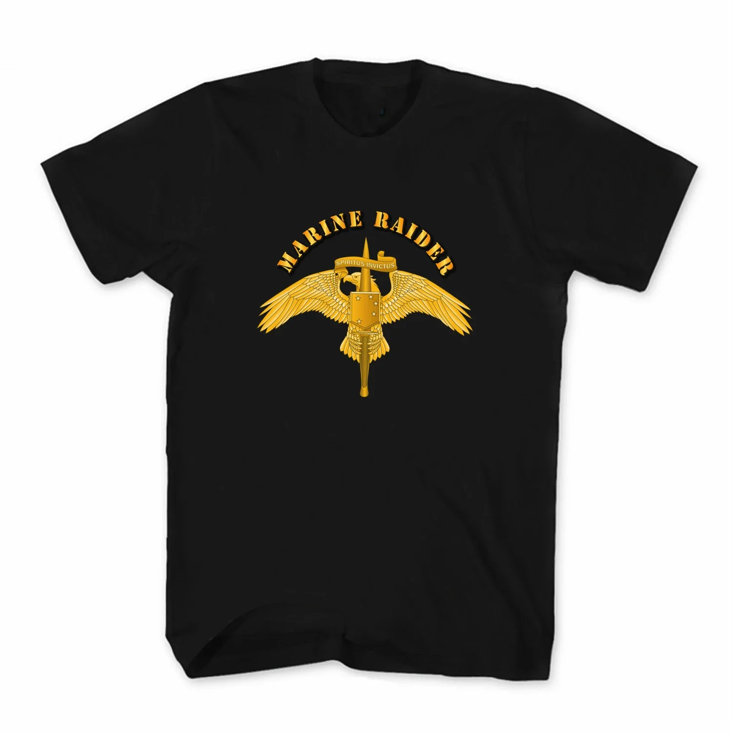 

USMC Marine Raider Badge T Shirt. Short Sleeve 100% Cotton Casual T-shirts Loose Top Size S-3XL