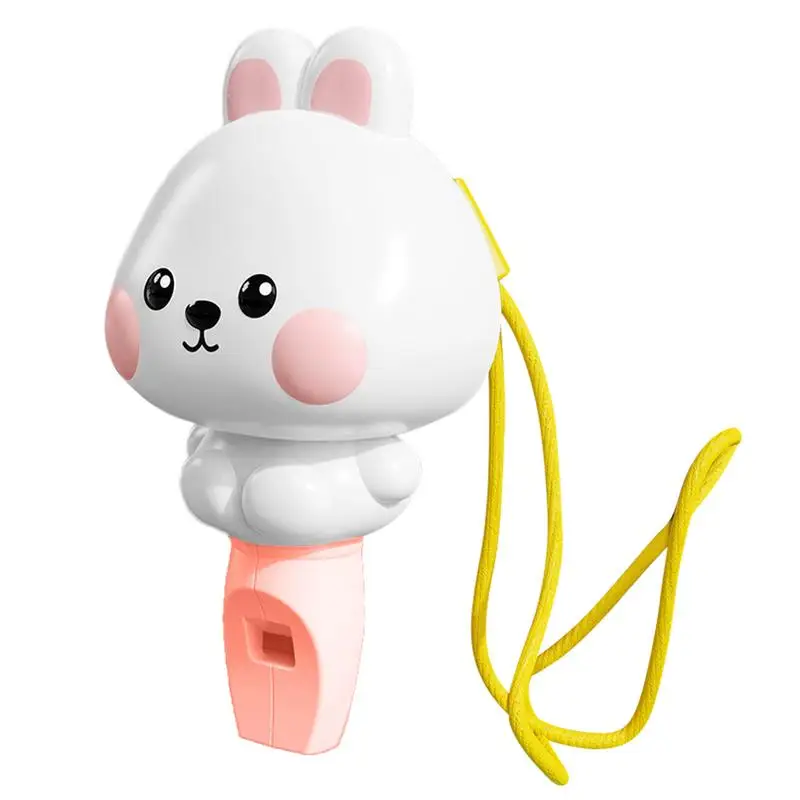 Cartoon Whistle Rabbit Noise Maker With Lanyard Creative Whistle Fun Noise Maker Toy Music Instrument For Boys And Girls