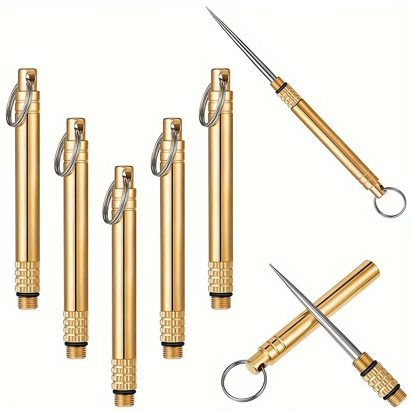 1 Stück Titan-Zahnstocher Metall-Zahnreiniger mit Rutschfestem Griff Tragbarer Zahnstocher für Zähne Geschenk Reise Camping Outdoor Edelstahl