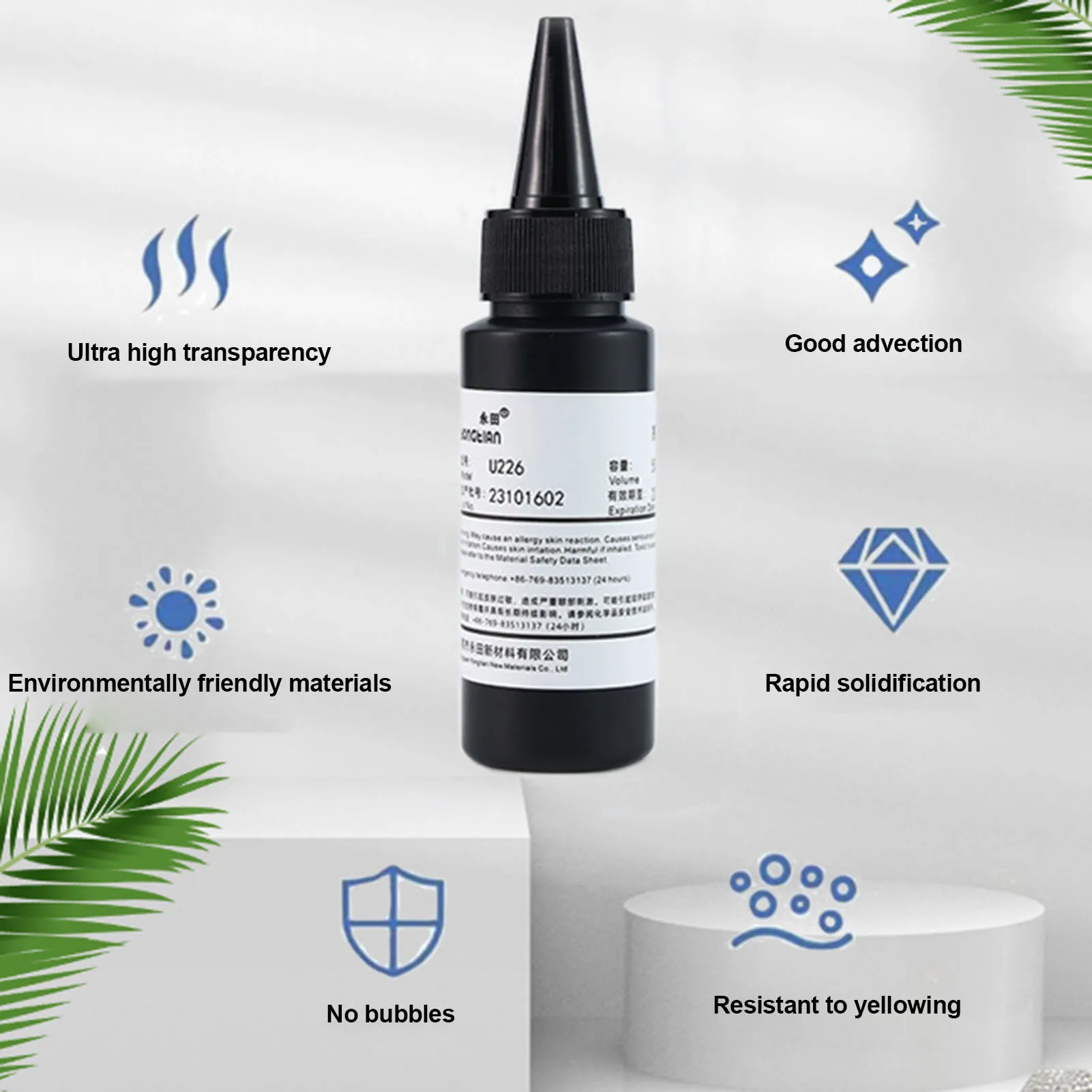 10 جرام/30 جرام/50 جرام/100 جرام UV الراتنج الغراء التجفيف السريع شفافة راتنجات الايبوكسي UV الغراء اليدوية DIY بها بنفسك مجوهرات من مادة الراتنج مستلزمات صناعة أدوات