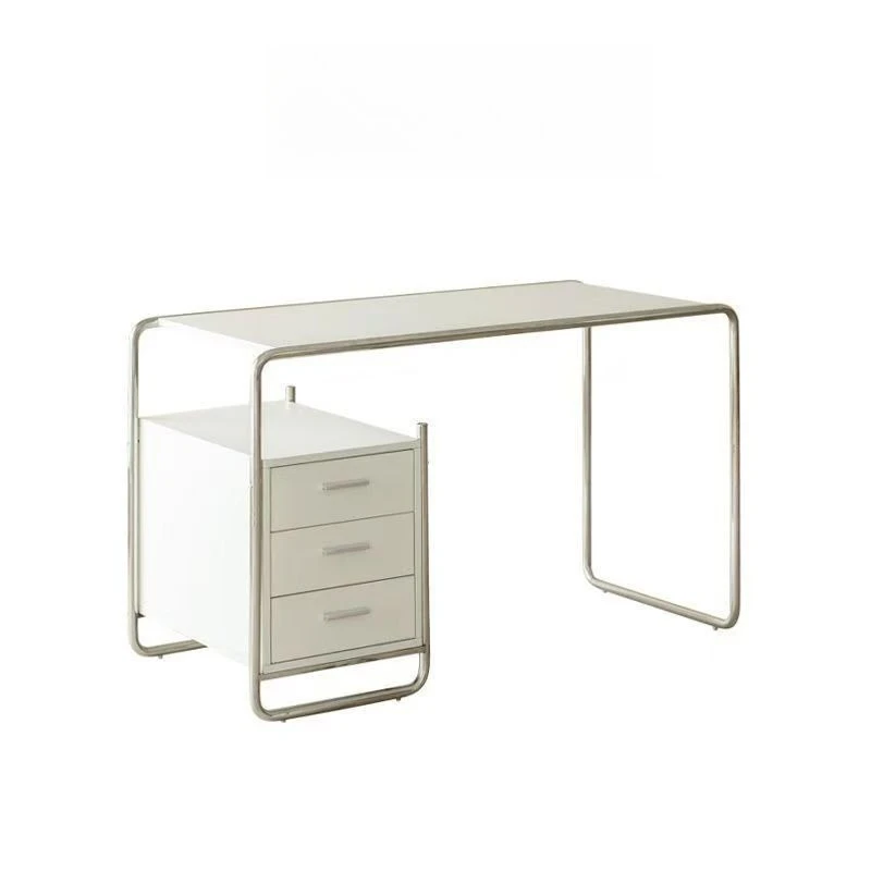 

Simple and modern home single office writing computer desk with drawers
