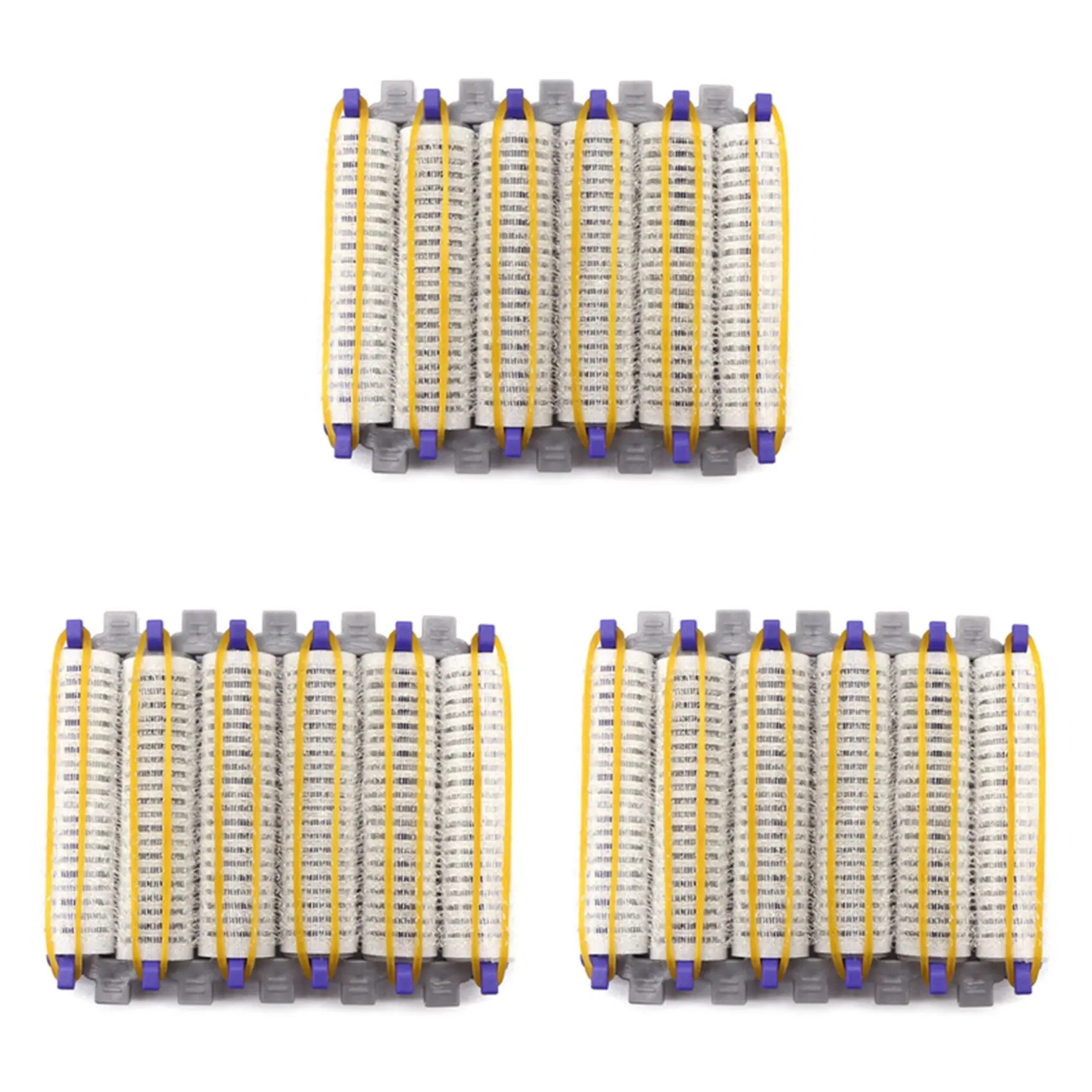 

AA20-Small Size 72Pcs/Set Salon Nylon Hook & Loop Hair Rollers Set Hair Root Perm Rods Bars Curlers With Clips & Rubber Bands