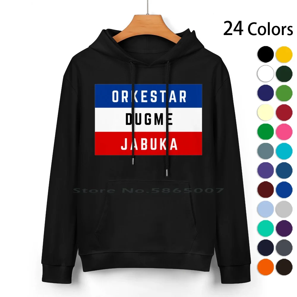 Yugoslavian Flag-Bijelo Dugme , Plavi Orkestar , Crvena Jabuka Balkan Pure Cotton Hoodie Sweater 24 Colors Balkans Flag