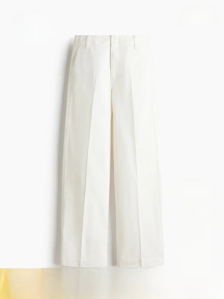 

Джинсы с высокой талией и прямым кроем для женщин, летняя новинка, повседневные, из хлопка, H&M 1325339, джинсы из хлопкового денима с высокой талией и прямым кроем