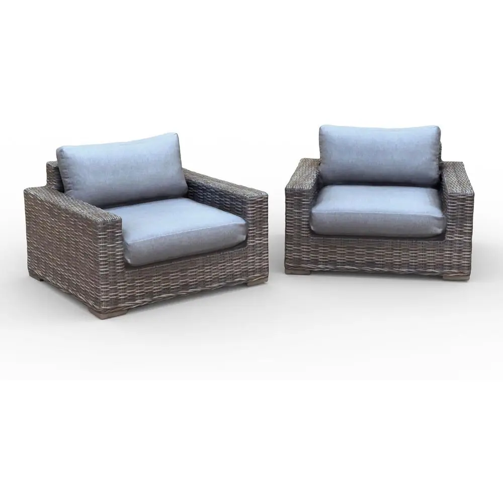

All-Weather Outdoor Club Chair with Removable Cushion, Patio Deck Garden Furniture, Fully Assembled
