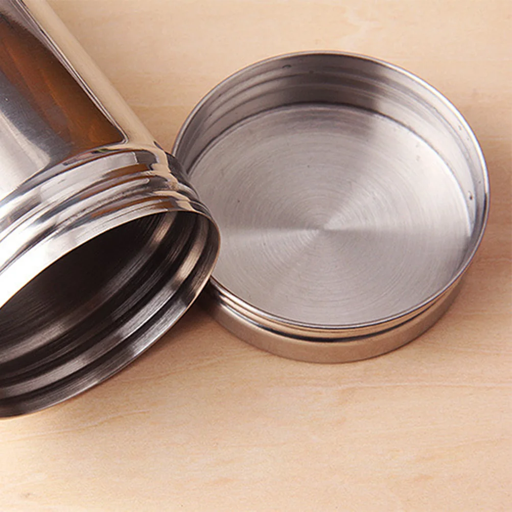 

Stainless Steel Storage Jar 304 Sealed Can Travel Portable Food Container Airtight Lid Storage Box Seasoning Jar