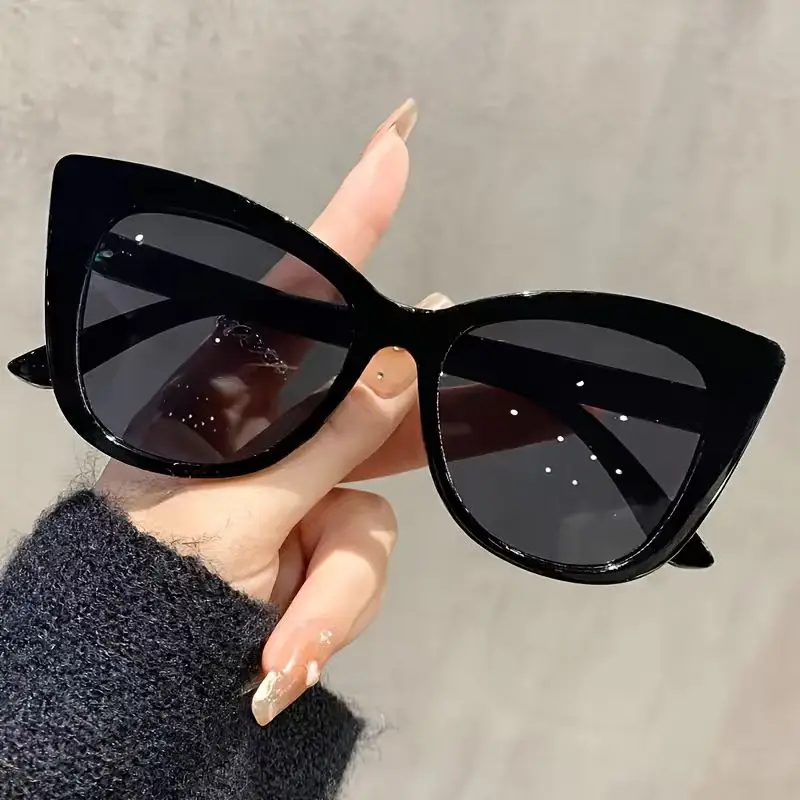 1-teilige Retro-Mode-Cat-Eye-Sonnenbrille mit großem Rahmen, angenehm zu tragen, langlebig, stilvoll für Alltag, Partys, Strandpartys