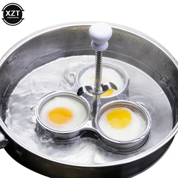 Stainless Steel Poached Egg Maker Egg Pan Cooker Poacher Non-Stick Eggs Cup Steaming Cooking Tool Kitchen Gadgets