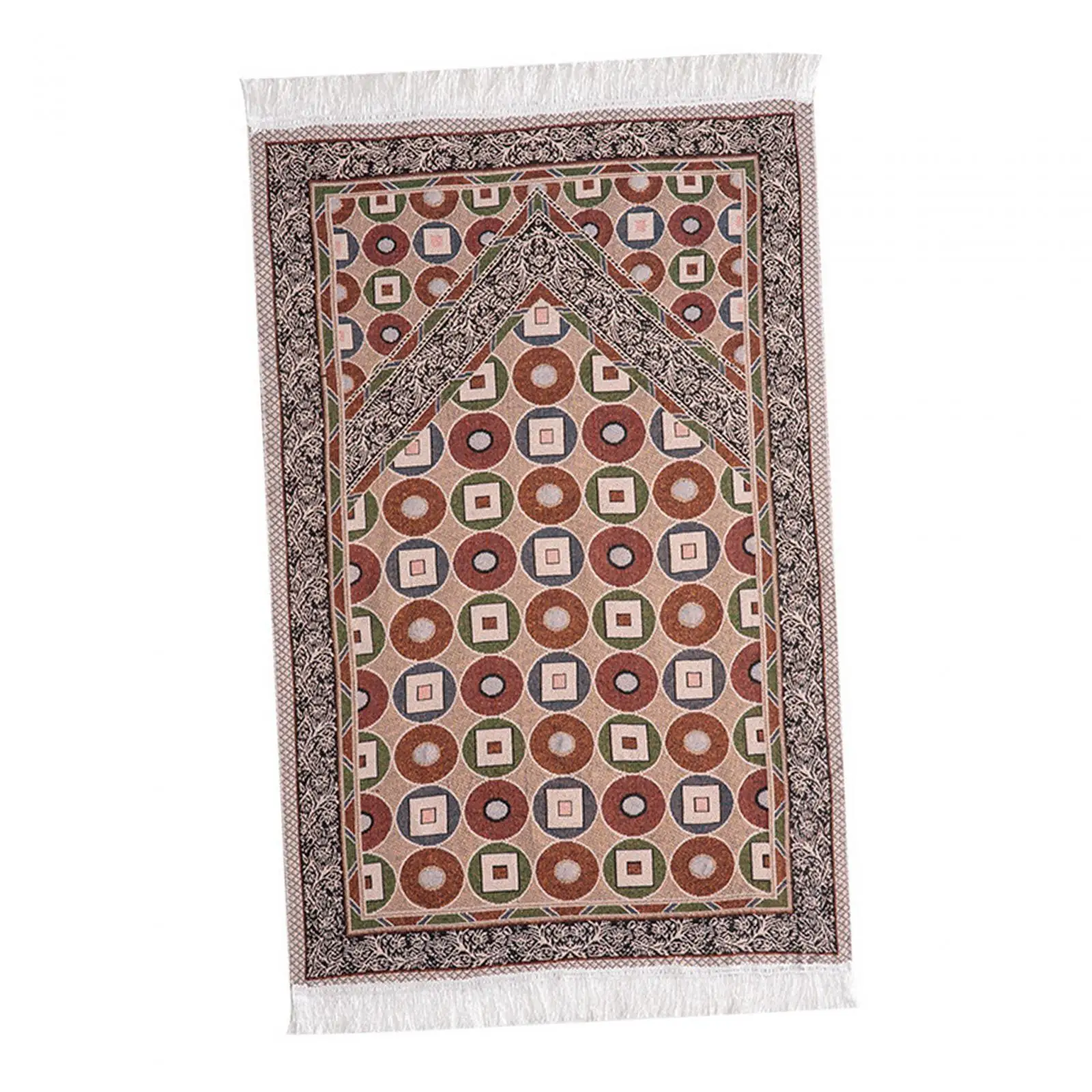 Prayer Rug Thick Tassel Decor 70x108cm/27.6"x42.5" Ramadan Gifts Area Rugs Prayer Mat for Women Men Temple Travel Prayer Room