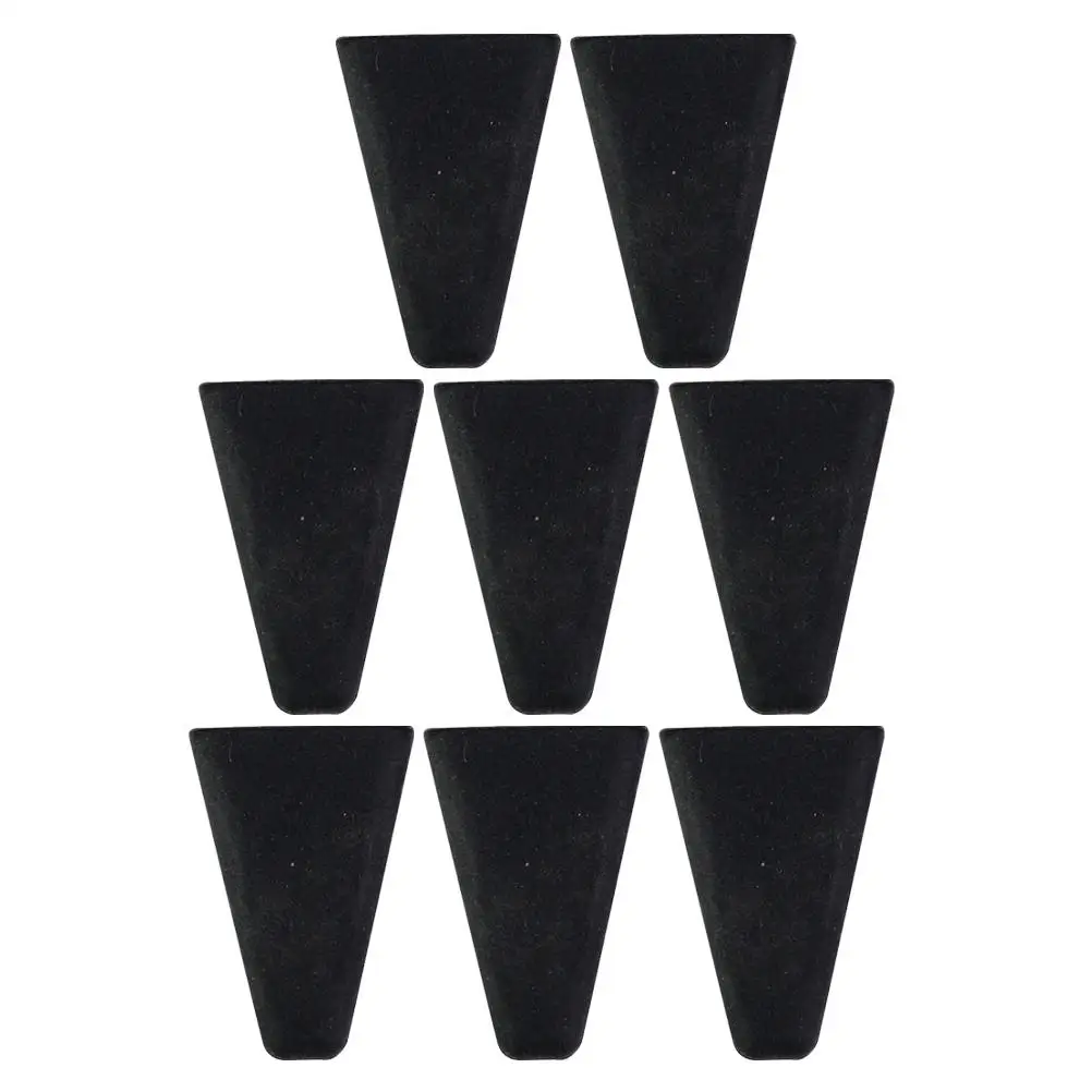 

8 Pcs Silicone Angle Buffer Pad Air Fryer Rack Feet Protector for Dehydrator Racks Tabs Parts Basket Protective Black Bumper