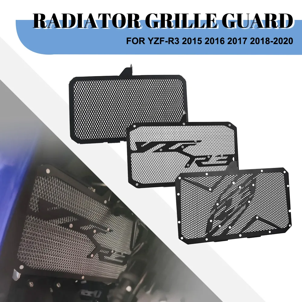 

YZFR3 2021 2022 2023 2024 Motorcycle Radiator Grill Guard Grill Protection Net Cover For Yamaha YZF-R3 2015 2016 2017 2018-2020