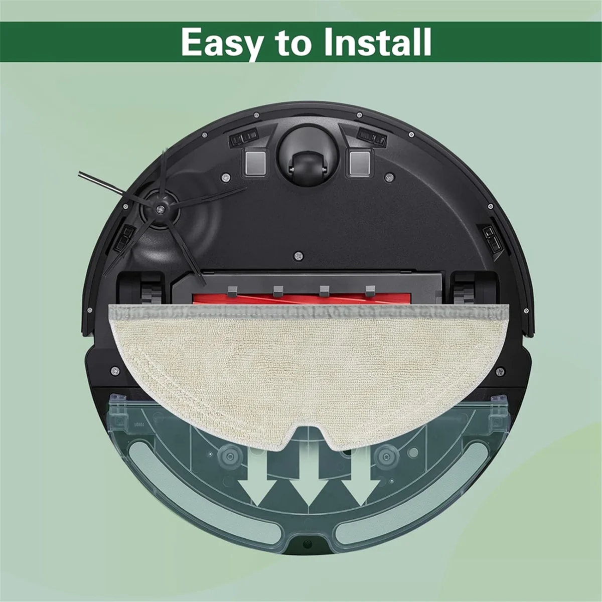 Салфетка для швабры из микрофибры для Roborock E Series, Q5, Q5 Pro, Q5 Pro+, Q7, Q7Max, Q8Max, Q8Max+, S5, S5 Max, робот-пылесос