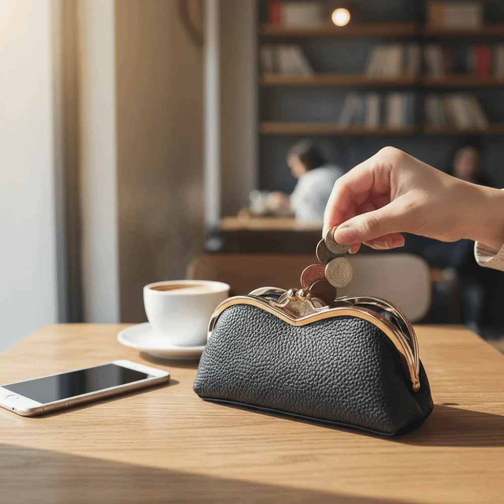 

Gift Elegant Leather Glasses Case Compact Portable Sunglasses Storage Bag Storage Function Soft Leather Kiss Buckle Case Travel