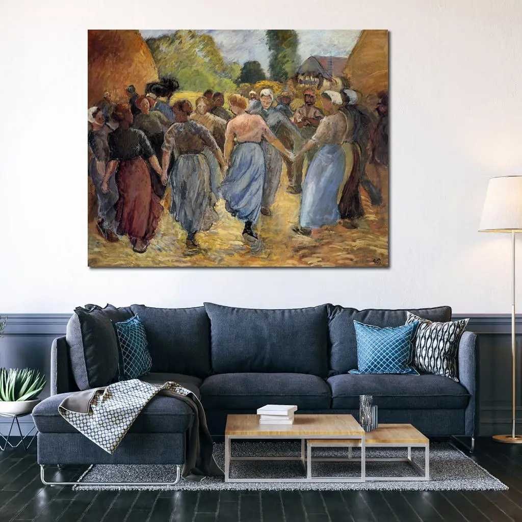 Copy Paintings of Famous Artist The Roundelay Camille Pissarro Artwork High Quality Handmade