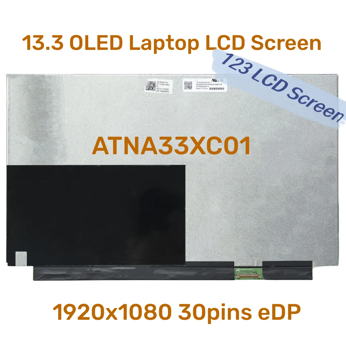 13.3 OLED Laptop LCD Screen ATNA33XC01 ATNA33XC01-0 for ASUS UX325 UM325 BX325 B3302 B5302 AM-OLED Version 1920x1080 30pins eDP