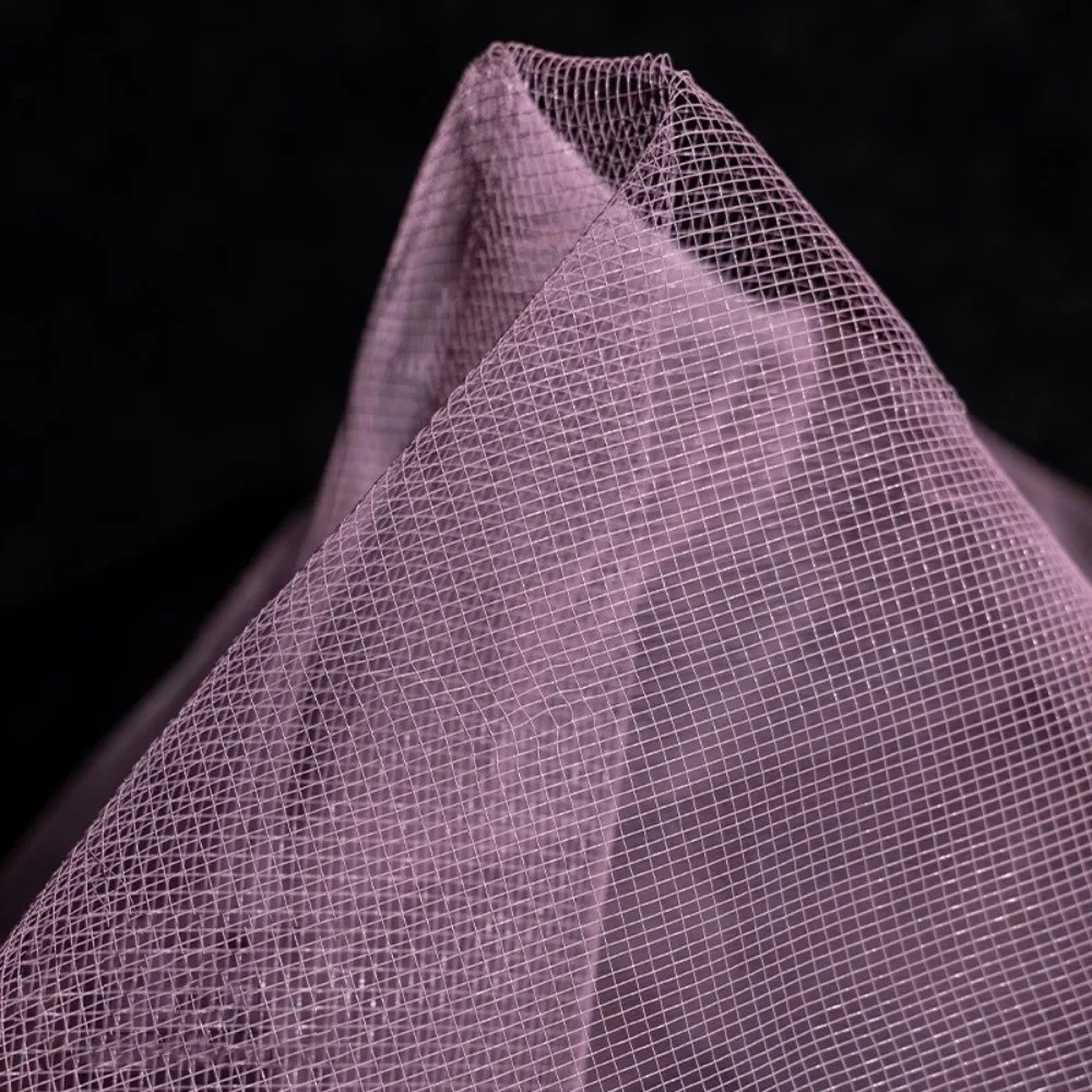 

Cloud Fog Mesh Bright Organza Fabric DIY Decoration Art Background Hard Mesh Cloth Pleated Shape Mesh Texture Shapeable Wire