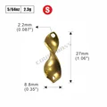 2.3g Polished 50PCS