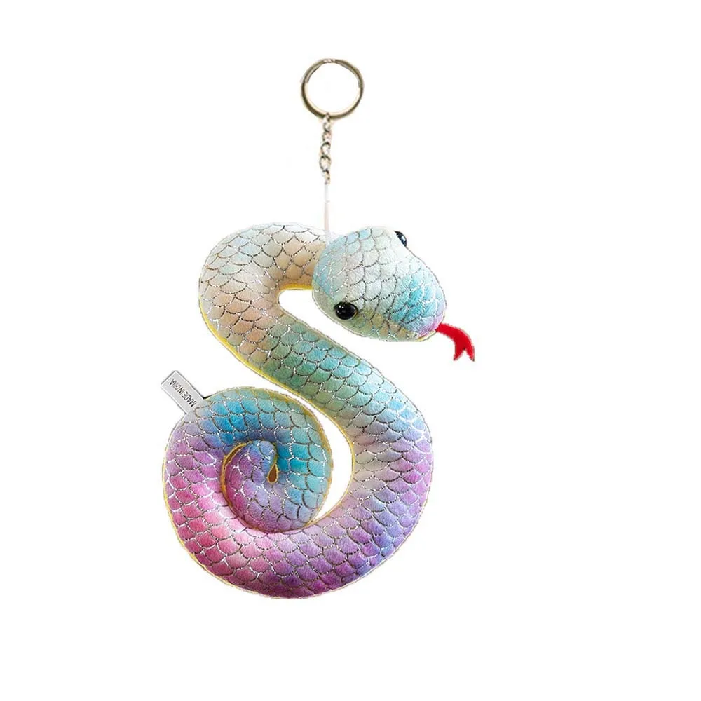 Soft Stuffed Doll Little Snake Plush Toy Zodiac Mascot Doll Gift 2025 Chinese New Year Plush Snake Key Chain Fluffy 14/18/22cm