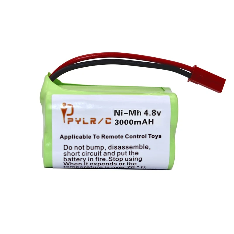 (ปลั๊ก JST) 4.8V 3000mah แบตเตอรี่ NIMH สําหรับของเล่น Rc รถยนต์เรือถังหุ่นยนต์ปืน AA แบตเตอรี่ NI-MH 4.8V แบตเตอรี่ Pack