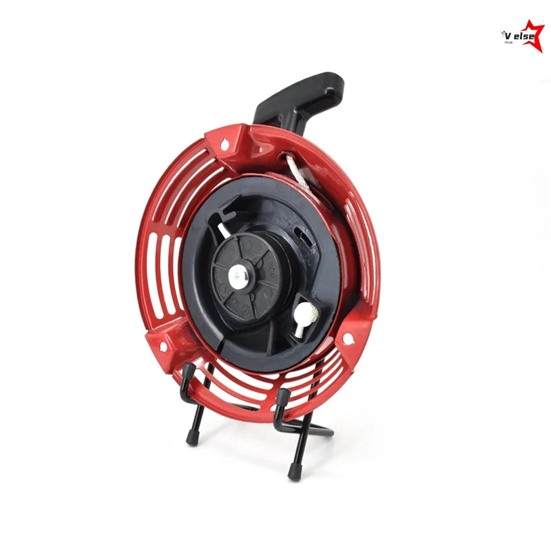 Sturdy Red Straight Claw Rod Recoil Starter Assembly For Honda GXV160 Lawn Grass Cutter