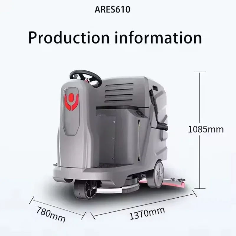 

Nick Single Disk Hard Outdoor Concrete Floor Cleaning Machine Battery-Powered for Printing Shops Automatic Sweeper