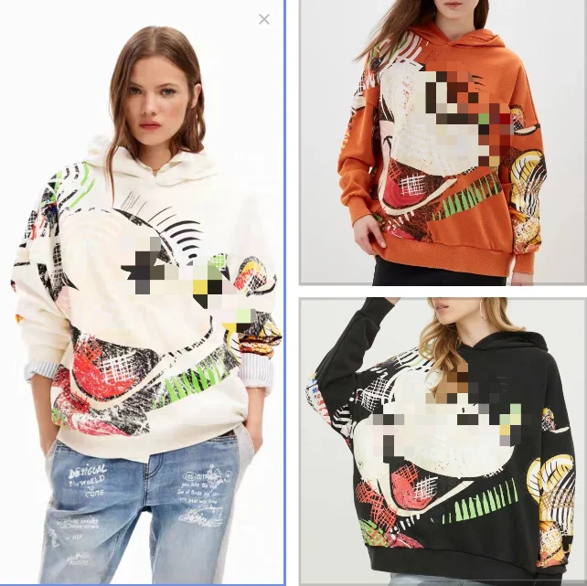 

Foreign trade original single Spanish spring and autumn new wash to do old hoodie