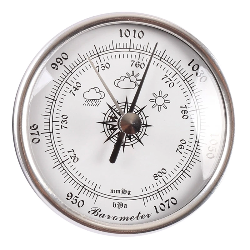 72mm Barometer Temperature and Humidity Gauge Indoor Thermometer with Humidity for Home Wall Room Incubator for