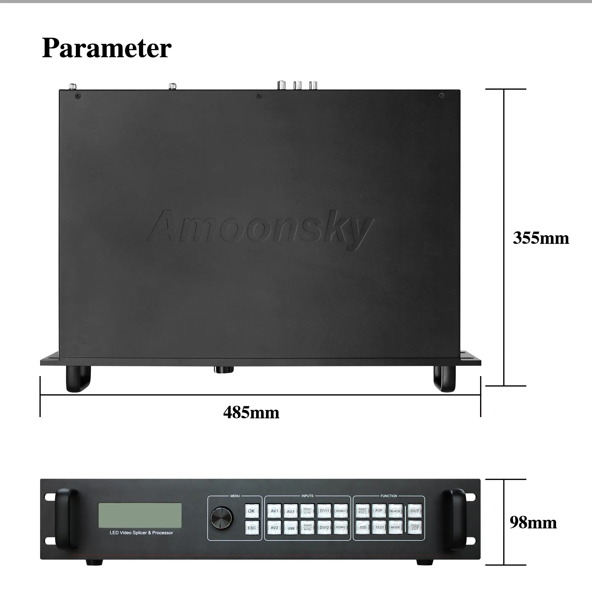 Ams SC358U เหมือนโปรเซสเซอร์ vdwall โมดูลสนับสนุน LVP909 LED จอภาพวิดีโอ4 Windows ในทุกขนาดและซ้อนทับการแสดงผลสำหรับ P2โมดูล