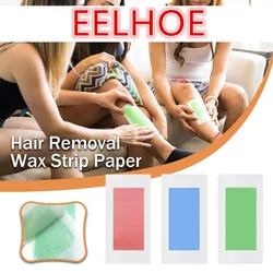 Tiras de cera rojas para depilación, rollo de herramientas para axilas, pelo corporal, papel de tira de cera Facial, belleza para piernas y mujeres, 10 unidades por lote