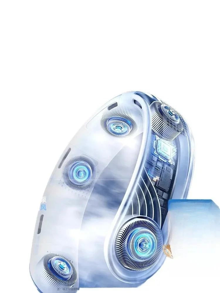 팬 냉각 에어컨 충전식 소형 팬 긴 배터리 수명 휴대용 미니 소형 USB 무소음 학생용 걸이형