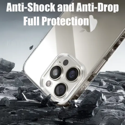 Genomskinligt telefonskal för iPhone 11 12 13 14 15 16 Pro Max Mini 16E 7 8 Plus Xr Xs SE 2020 2022 Silikon mjukt transparent skal 10 best sales Genomskinligt iPhone 11-skal - №7