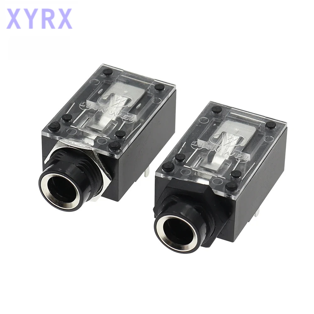 In spot 6.35mm 6.5mm Stereo Audio Microphone Female Jack/Socket Connector 7Pin connector