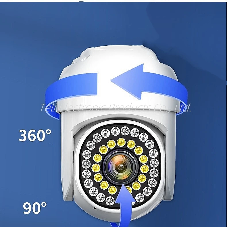 نظام كاميرا شبكة مراقبة جديد خارجي مقاوم للماء 5 ميجابكسل Poe 360 ° جهاز التحكم عن بعد المحمول عن طريق الهاتف والكمبيوتر CCTV IP 4 طقم كاميرا #3
