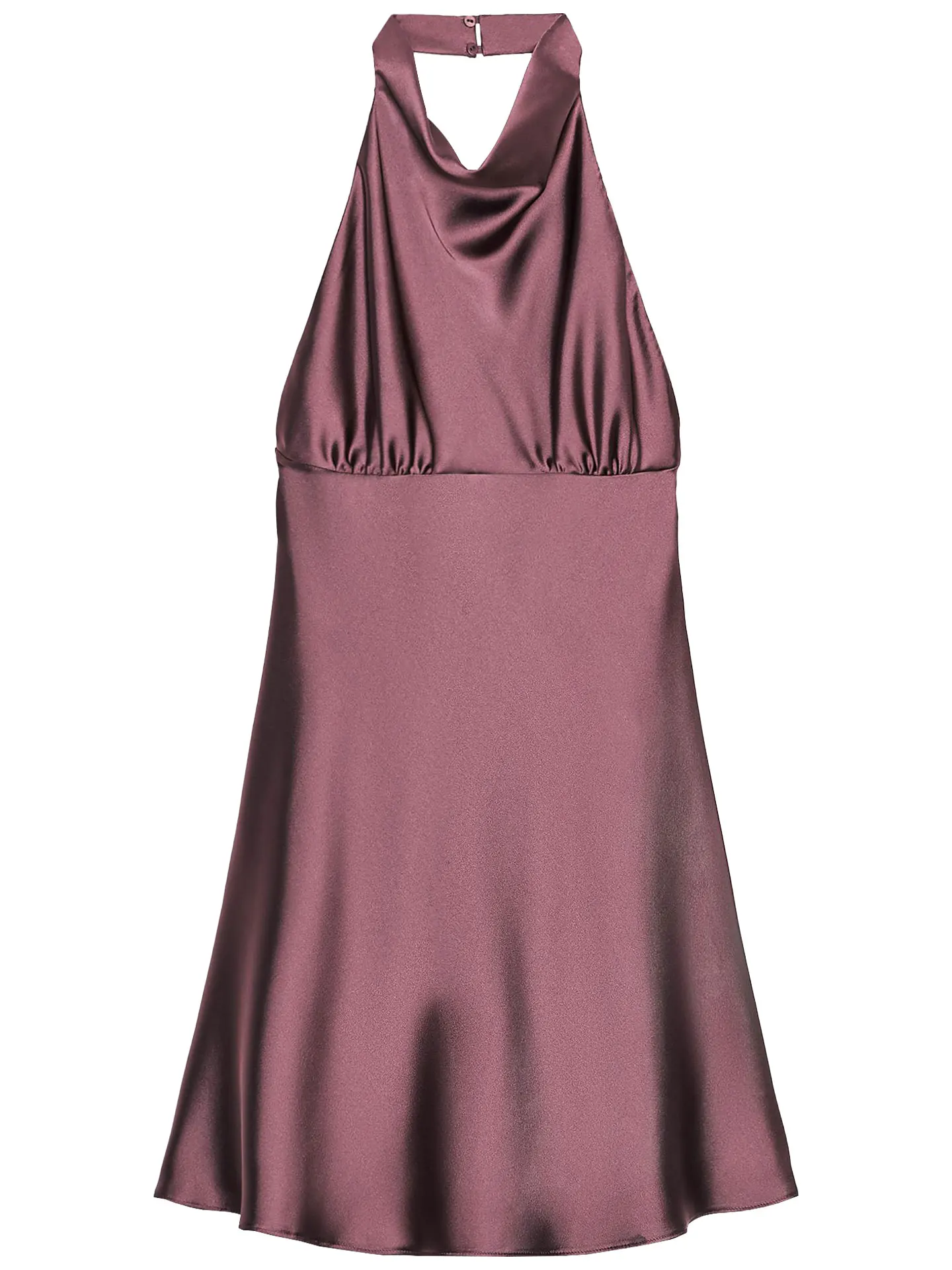 ZAPRHA 2025 Jesień Nowa Kolekcja Jedwabna Satyna ort Dr Wiszący Dekolt Ne Design Wyszczuplająca Talia Casualowa Spódnica w Kształcie Litery A dla Kobiet