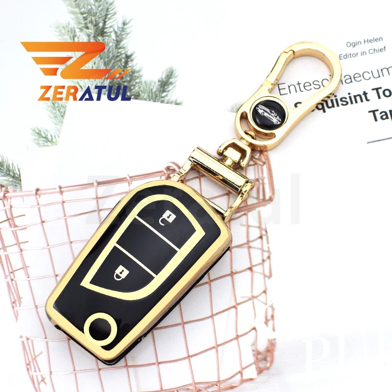 TPU Car Key Cover Case Shell Fob For Toyota Auris Corolla Avensis Verso Yaris Aygo Scion TC IM Camry RAV4 Forturner Hilux