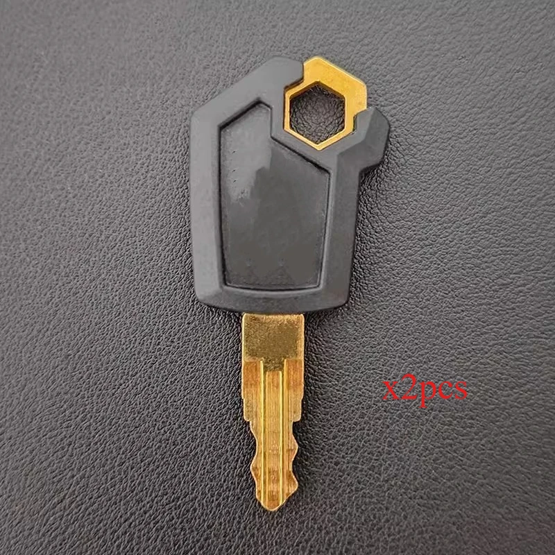 2PCS Key For Caterpillar 5P8500 Black & Gold 5P8500 Metal & Plastic High Quality Heavy Equipment Ignition Loader Dozer