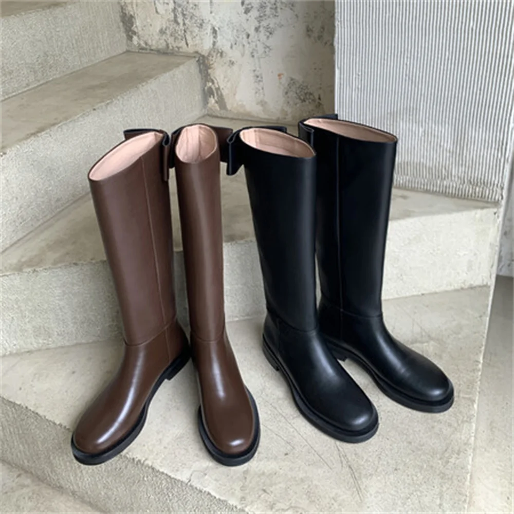 

Concise Black Pumps Round Toe Slip On Zapatos Para Mujeres Women Chunky Heel Shoes Boots Pointed Toe