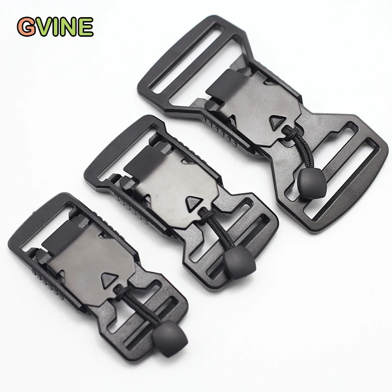 20mm 25mm 32mm 40mm Military DIY Accessories Black Quick Release Magnetic Buckles For Men Backpack Belt Buckle ABS Plastic