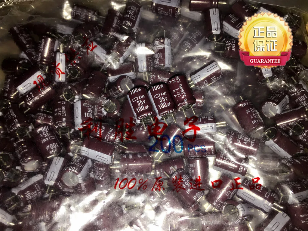 20pcs Nippon NCC KMF 100mfd 35V 100UF high frequency electrolytic Capacitor