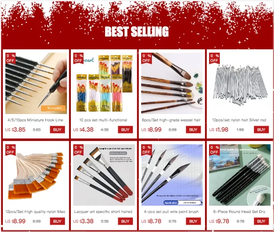Artist paint brushes
